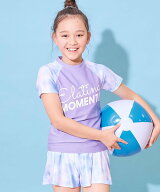 【SALE／5%OFF】devirock 長袖・半袖が選べる インナー付き UVカット Tシャツ型セットアップ水着 子供服 …