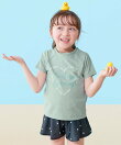 長袖・半袖が選べる インナー付き UVカット Tシャツ型セットアップ水着 子供服 26SS