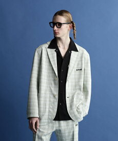 【SALE／40%OFF】Schott PATTERNED JERSEY 2BUTTON JACKET/パターンジャージ 2ボタンジャケット ショット ジャケット・アウター ブルゾン・ジャンパー ブラック ホワイト【送料無料】