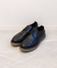 aimoha - select - 【shoes365】ウィングチップ ゴムソール皮靴 アイモハ シューズ・靴 ローファー ブラック【送料無料】