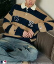 【SALE／41%OFF】MARY QUANT MLB×MARY QUANT KNIT RUGBY SHIRT/ニットラグビーシャツ 25AW フリークスストア トップ…