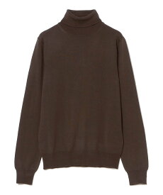 【SALE／30%OFF】BEAMS F 【別注】MORGANO / 21ゲージ タートルネック ニット ビームス メン トップス ニット ブラック ブラウン【送料無料】