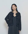 【WEB限定カラーあり】"La Seine"ツイードニットジャケット