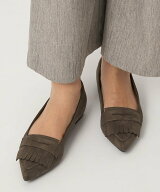 UNITED ARROWS green label relaxing 【WEB限定】ポインテッド キルト フラットシューズ(1.5cmヒール) -…
