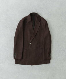 【SALE／60%OFF】URBAN RESEARCH new basic リネンセミダブルジャケット アーバンリサーチ ジャケット・アウター テーラードジャケット・ブレザー ブラウン ネイビー【送料無料】