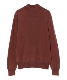 【SALE／30%OFF】BEAMS F 【別注】MORGANO / 21ゲージ モックネック ニット ビームス メン トップス ニット ブラック グレー パープル オレンジ【送料無料】