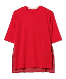 【SALE／70%OFF】BEAMS BOY maturely / Camisole Layer Short Sleeve ビームス アウトレット トップス カットソー・Tシャツ レッド ブラウン【送料無料】