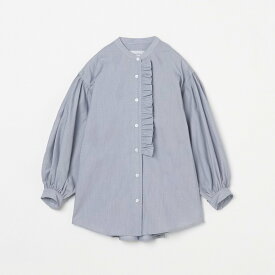 HELIOPOLE FRILL BLOUSE エリオポール トップス シャツ・ブラウス ブラック ブルー【送料無料】