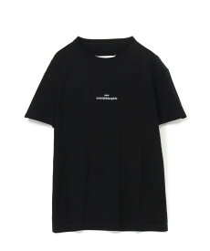 Maison Margiela ディストーテッドロゴTシャツ メゾンマルジェラ トップス カットソー・Tシャツ ブラック ホワイト【送料無料】