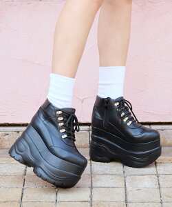 attagirl 厚底レースアップスニーカー アタガール シューズ・靴 スニーカー ホワイト【送料無料】