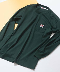 BEN DAVIS BEN DAVIS/(M)ポケット付き ロンT ジーンズメイト トップス カットソー・Tシャツ グレー ブラック グリーン ホワイト