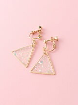 (L)ホロトライアングルイヤリング