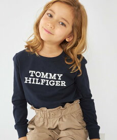 【SALE／40%OFF】TOMMY HILFIGER (K)TOMMY HILFIGER(トミーヒルフィガー) BOYS ロゴロングスリーブTシャツ トミーヒルフィガー トップス カットソー・Tシャツ ネイビー カーキ グレー【送料無料】