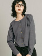 【SALE／7%OFF】coca 金ボタンニットカーディガン コカ トップス カーディガン グレー ピンク ブラウン …
