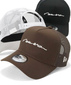 NEW ERA ニューエラメッシュキャップ 9FORTYA-FRAME 手書き風ロゴ ONSPOTZ別注 オンスポッツ 帽子 キャップ グレー ブラック カーキグリーン ホワイト ネイビー【送料無料】