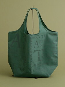 【SALE/10%OFF】Afternoon Tea ロゴ柄ショッピングバッグ アフタヌーンティー・リビング バッグ エコバッグ/サブバッグ グリーン ブラック ベージュ