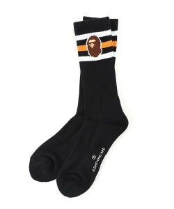 A BATHING APE APE HEAD SOCKS �A �x�C�V���O �G�C�v �C���E���b�O�E�F�A �C�� �z���C�g �u���b�N