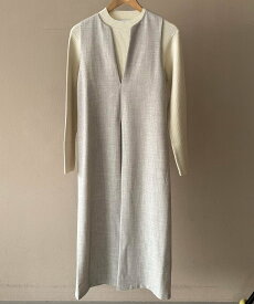 DOUX ARCHIVES ニットSETジャンスカ ドゥアルシーヴ ワンピース・ドレス その他のワンピース・ドレス ブラウン グレー【送料無料】