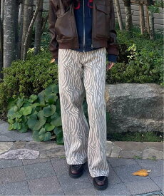 Oriens JOURNAL STANDARD ベルトデザインゼブラパンツ オリエンス ジャーナルスタンダード パンツ その他のパンツ ブラウン ホワイト【送料無料】