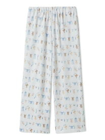 gelato pique ウォッシングアニマル柄ロングパンツ ジェラートピケ インナー・ルームウェア その他のインナー・ルームウェア ホワイト【送料無料】