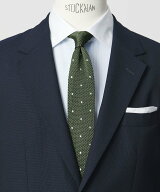 UNITED ARROWS green label relaxing GLR ポリエステル ウォッシャブル ニット ドット ネクタイ ニットタ…