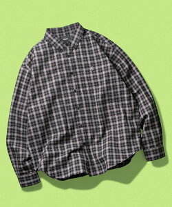 HUF MEGABLAST PLAID LS SHIRT / HUF �n�t �V���c �n�t �g�b�v�X �V���c�E�u���E�X �s���N �u���b�N�y���������z