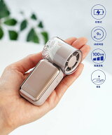 BIRTHDAY BAR ＜風量100段階!＞ミニターボハンディファン 風量・充電残量が分かる液晶付き バースデイバ…