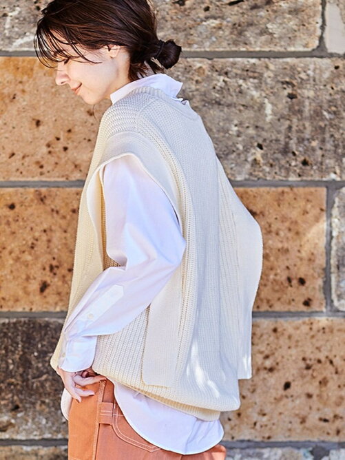 Coen コットンアクリルオーバーサイズニットベスト Rakuten Fashion 楽天ファッション 旧楽天ブランドアベニュー Cd6633