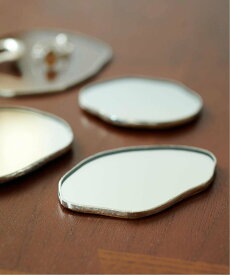 JOURNAL STANDARD FURNITURE 【DORO/ドロ】 MIRROR PLATE LEATHER SS OVAL ミラープレート レザー ジャーナルスタンダードファニチャー インテリア・生活雑貨 その他のインテリア・生活雑貨 シルバー