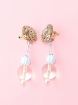 (L)シェルクリアイヤリング