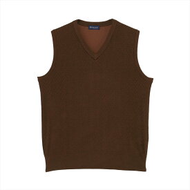 【SALE／27%OFF】BRICK HOUSE by Tokyo Shirts ニット プレーディング ベスト メンズ BM05J501DM50V00-50 トーキョーシャツ トップス ベスト・ジレ ブラウン【送料無料】