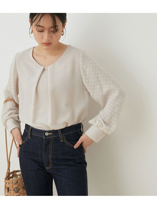 Adam Et Rope アウトレット店舗 Web限定 シフォンドットブラウス Rakuten Fashion 楽天ファッション 旧楽天ブランドアベニュー Cf4634