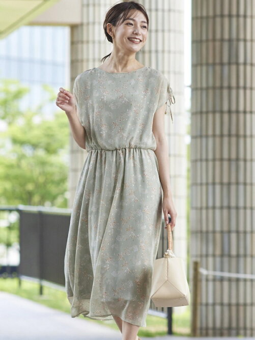 Ketty 煌めくフラワープリント ミディ丈ワンピース 手洗い可能 Rakuten Fashion 楽天ファッション 旧楽天ブランドアベニュー De8634