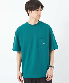 【SALE／30%OFF】UNITED ARROWS green label relaxing 【別注】＜CHUMS＞ 鹿の子 ロゴ ポケット Tシャツ カットソー ユナイテッドアローズ アウトレット トップス カットソー・Tシャツ ホワイト ブラック ブルー【送料無料】