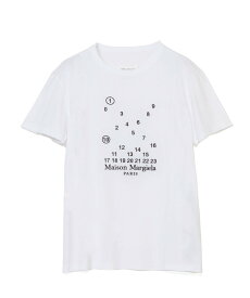 Maison Margiela ナンバリングロゴマココットンTシャツ メゾンマルジェラ トップス カットソー・Tシャツ ブラック ホワイト【送料無料】