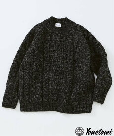 JOURNAL STANDARD relume 《予約》米富繊維 / Yonetomi 別注 アラン セーター ジャーナル スタンダード レリューム トップス ニット グレー ブラウン【送料無料】