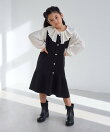【KIDS/キッズ】アンチピリング 裾フレアジャンパースカート/リンクコーデ
