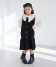 【KIDS/キッズ】アンチピリング 裾フレアジャンパースカート/リンクコーデ