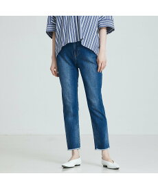 qualite 【Healthy denim】ハイライズテーパードデニム カリテ パンツ ジーンズ・デニムパンツ ブルー【送料無料】