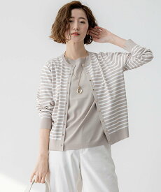 【SALE／40%OFF】23区 【洗える】レーヨンポリエステルストレッチ カーディガン ニジュウサンク トップス カーディガン ネイビー ブラック ベージュ【送料無料】