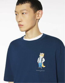 【SALE／30%OFF】Maison Kitsune Maison Kitsune/(M)DRESSED FOX OVERSIZE TEE-SHIRT メゾン キツネ トップス カットソー・Tシャツ ベージュ ホワイト ネイビー【送料無料】