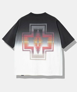 GSC MENS SELECT PENDLETON/�y���h���g�� Gradation dye Back Print Tee (MENS) �S�[�X���[�L�����o�� �g�b�v�X �J�b�g�\�[�ET�V���c �O���[�� �O���[ �s���N�y���������z