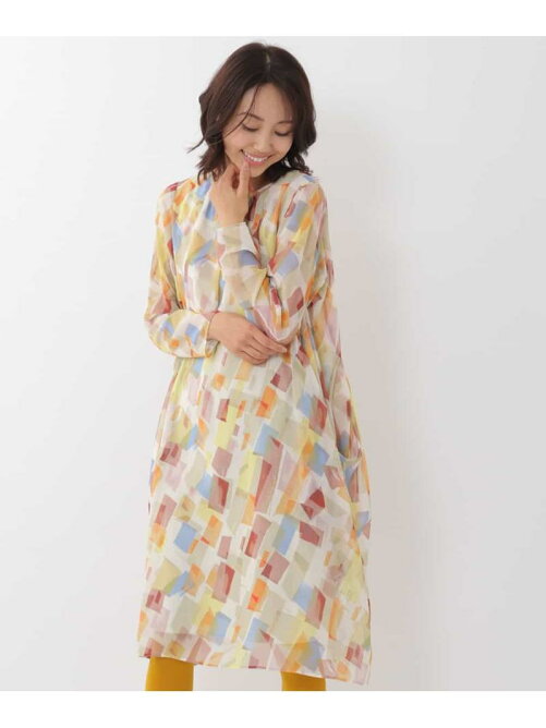 Hiroko Bis 洗える マルチカラーシフォンワンピース Rakuten Fashion 楽天ファッション 旧楽天 ブランドアベニュー Cm0636