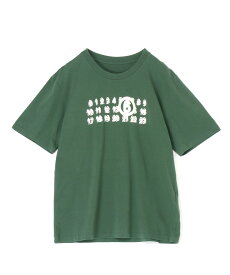 MM6 Maison Margiela ロゴ Tシャツ エムエムシックス トップス カットソー・Tシャツ グリーン【送料無料】