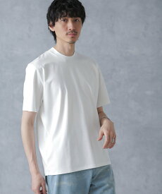 NANO universe ジャケT(R) プレミアム クルーネック 半袖 ナノユニバース トップス カットソー・Tシャツ ブラック ホワイト【送料無料】