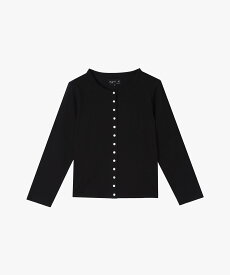 agnes b. FEMME JIY0 CARDIGAN LE PETIT カーティガンプレッション アニエスベー トップス カーディガン ブラック【送料無料】