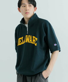 URBAN RESEARCH ITEMS Champion RW Half Zip SS Sweat Z007 アーバンリサーチアイテムズ トップス スウェット・トレーナー ネイビー ホワイト ブラック グレー【送料無料】