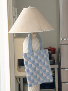 TRICOTE SHAGGY BLOCK TOTEBAG �g���R�e �o�b�O �g�[�g�o�b�O �u���[�y���������z