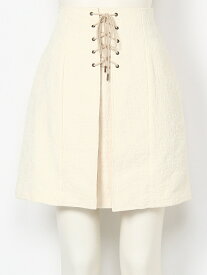 【SALE／60%OFF】LILY BROWN ジャガード台形ミニスカート リリーブラウン スカート その他のスカート ホワイト ベージュ ピンク