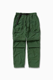 and wander Ny taffeta hiker 2way pants アンドワンダー パンツ その他のパンツ ブラック グレー グリーン【送料無料】